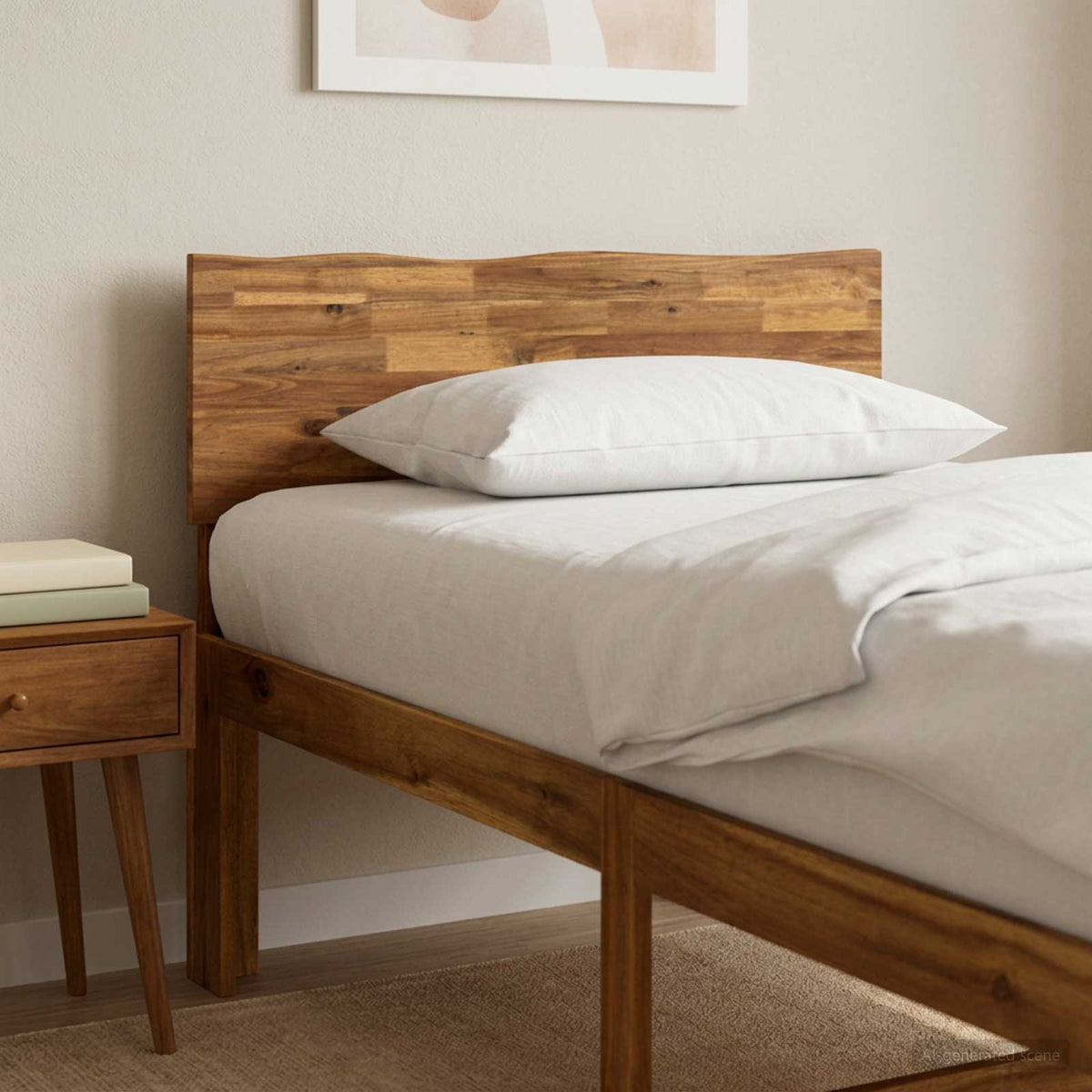 Boomstamrand hoofdeinde ROSTOCK Naturel 90 cm is nu te koop bij PeponiXL, paradijselijk wonen!