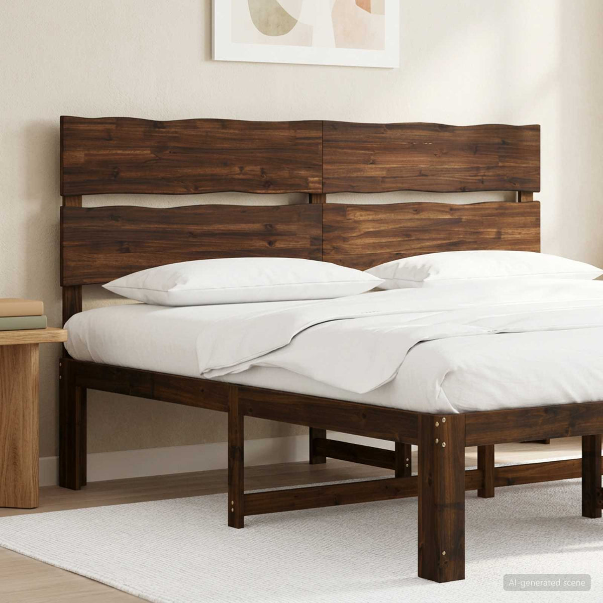 vidaXL Live Edge Hoofdbord ROSTOCK Donkerbruin 200 cm