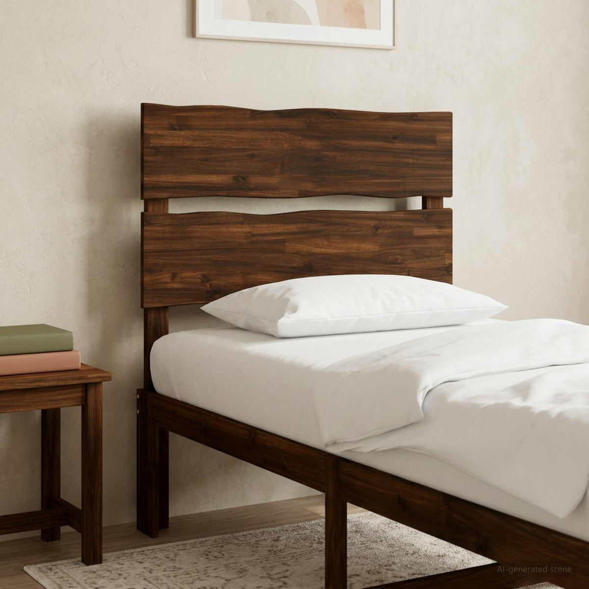 vidaXL Live Edge Hoofdbord ROSTOCK Donkerbruin 80 cm