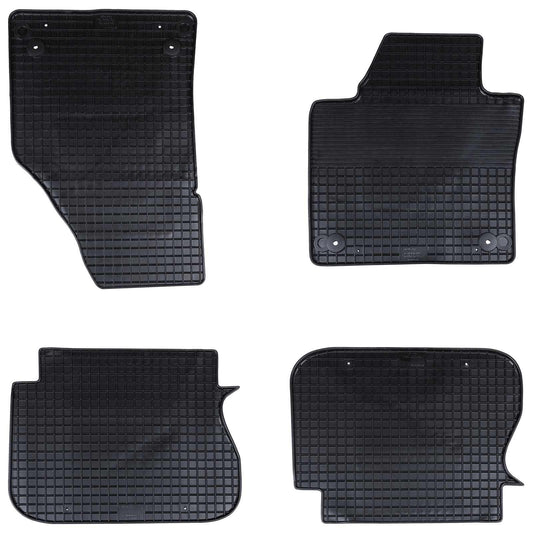 Autobodemmat 4 pcs Zwart Rubber is nu te koop bij PeponiXL, paradijselijk wonen!