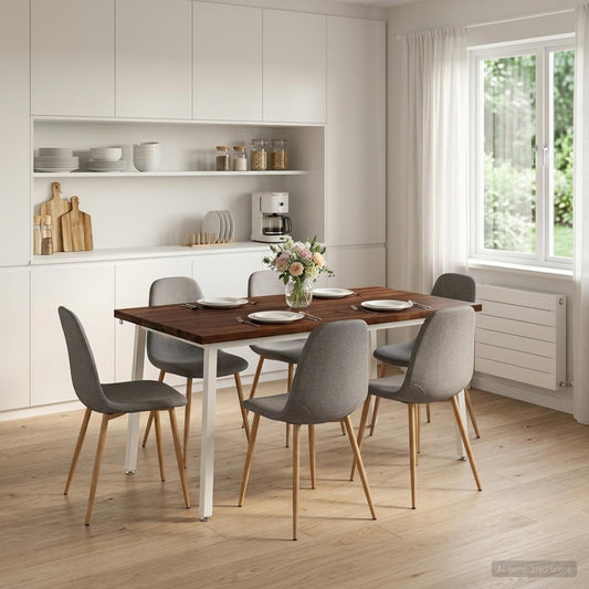 Vierkante Eettafel 160 x 70 x 75 cm Massief Acaciahout is nu te koop bij PeponiXL, paradijselijk wonen!