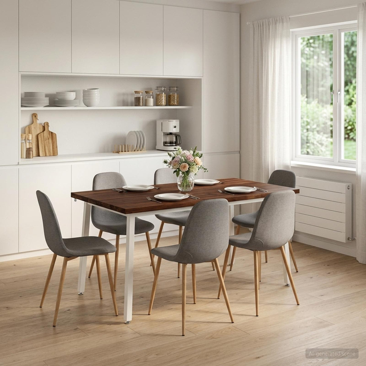 Vierkante Eettafel 160 x 80 x 75 cm Massief Acaciahout is nu te koop bij PeponiXL, paradijselijk wonen!