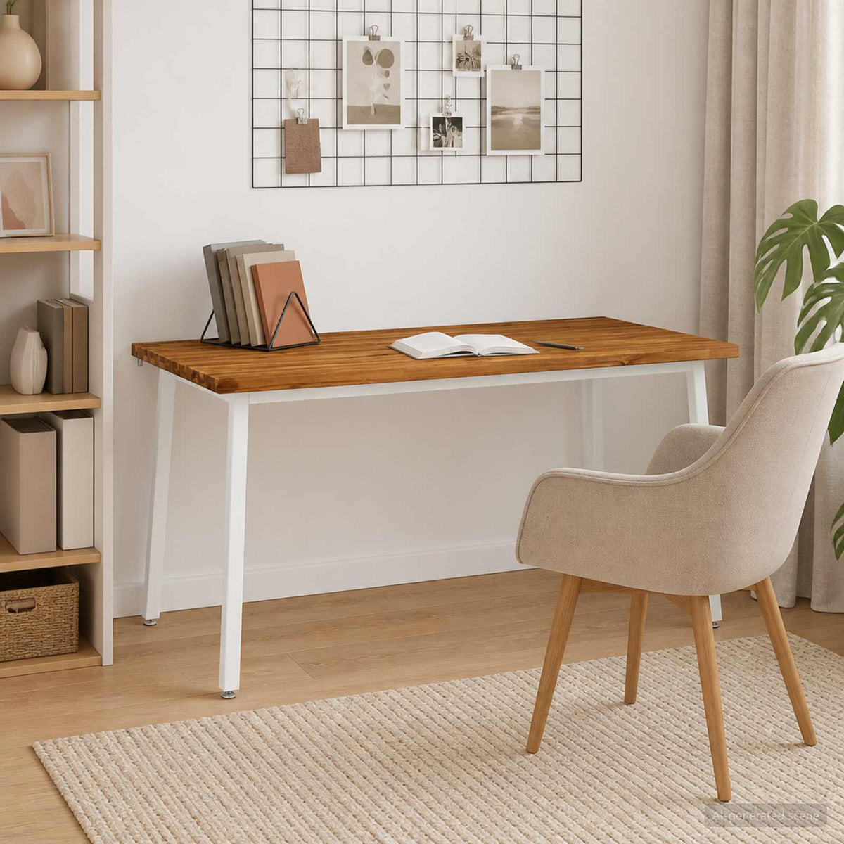 vidaXL Vierkante Eettafel 160 x 70 x 75 cm Massief Acaciahout Naturel