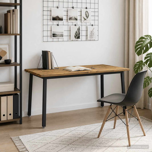 vidaXL Vierkante Eettafel 160 x 80 x 75 cm Massief Acaciahout Wit