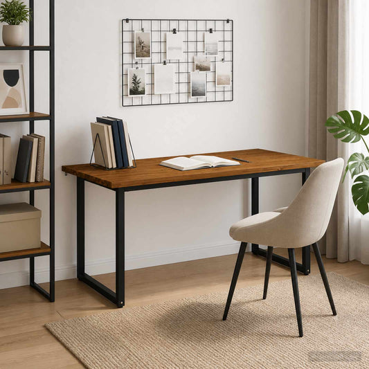 Vierkante Eettafel 160 x 70 x 75 cm Massief Acaciahout Naturel is nu te koop bij PeponiXL, paradijselijk wonen!