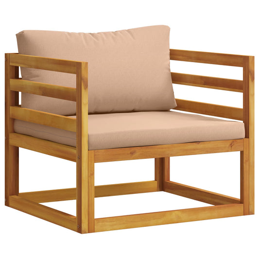 Modulaire fauteuil met kussens 100 % polyester Massief Acacia is nu te koop bij PeponiXL, paradijselijk wonen!