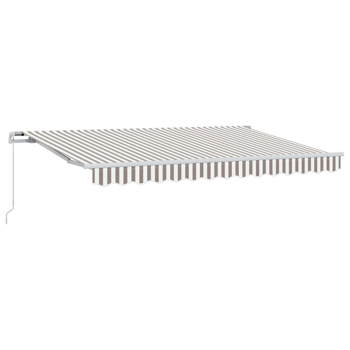 Uitschuifbare luifel Lichtgrijs en wit. 3 x 2,5 m is nu te koop bij PeponiXL, paradijselijk wonen!