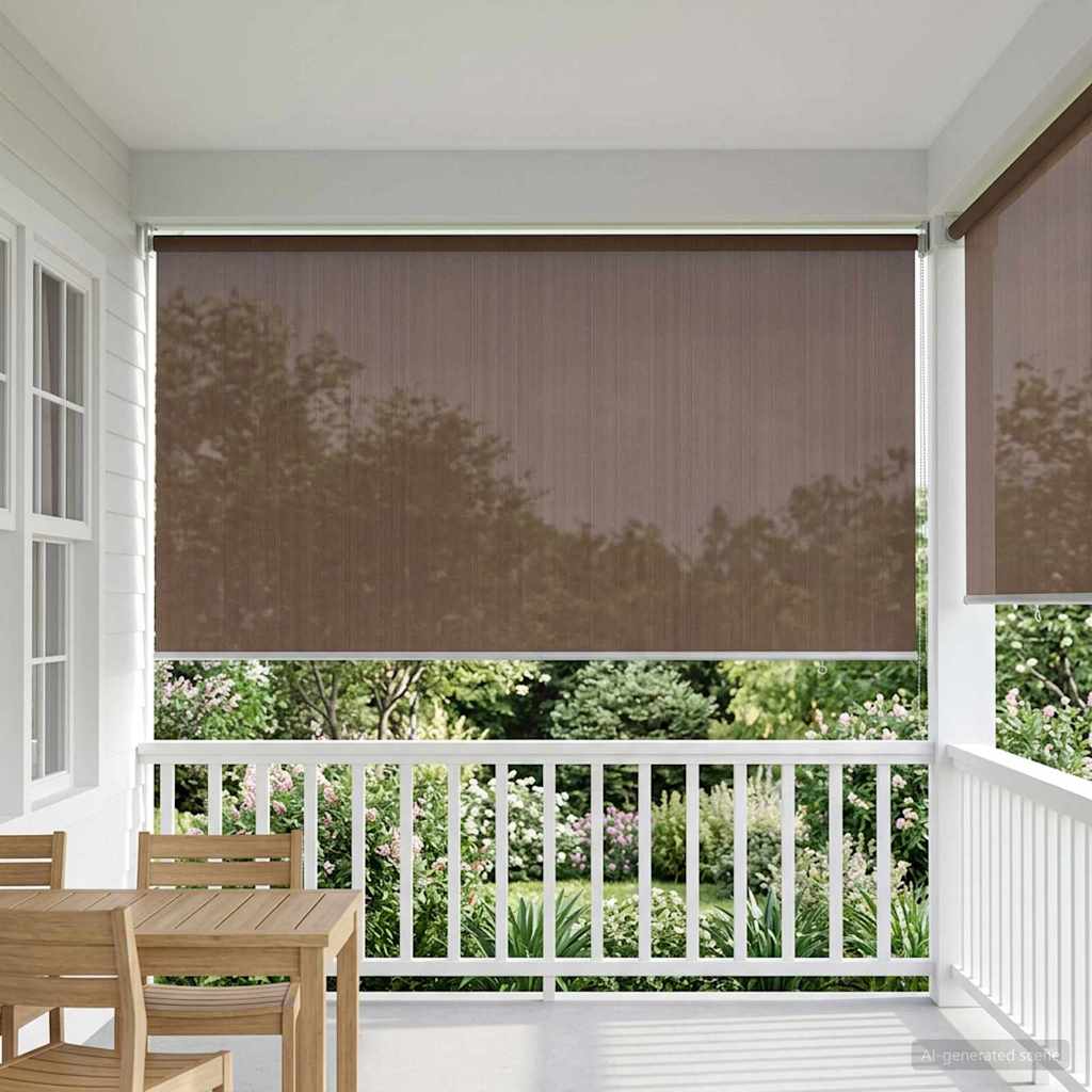 Buitenrolgordijn 90% UV-blok Taupe 180 x 140 cm HDPE is nu te koop bij PeponiXL, paradijselijk wonen!