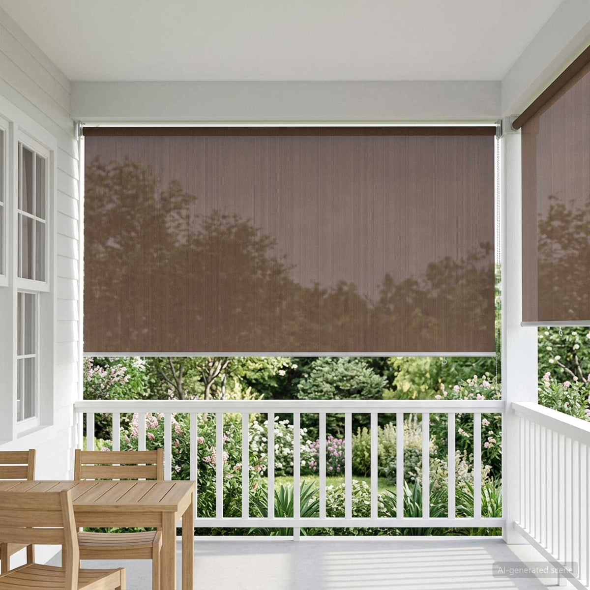 Buitenrolgordijn 90% UV-blok Taupe 120 x 230 cm HDPE is nu te koop bij PeponiXL, paradijselijk wonen!