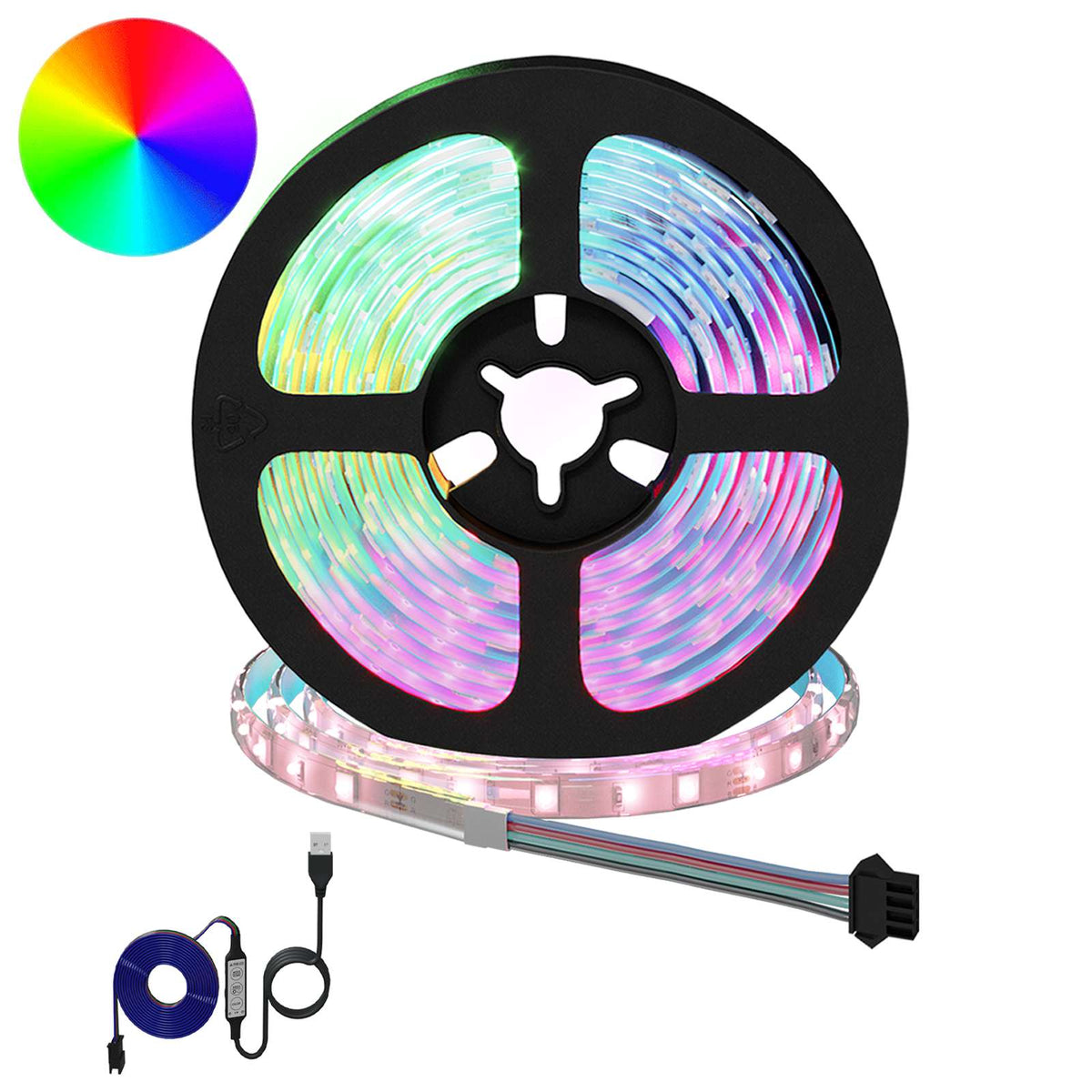 LED-strip 2 pcs Zwart en transparant 3000 mm Koper en kunststof is nu te koop bij PeponiXL, paradijselijk wonen!