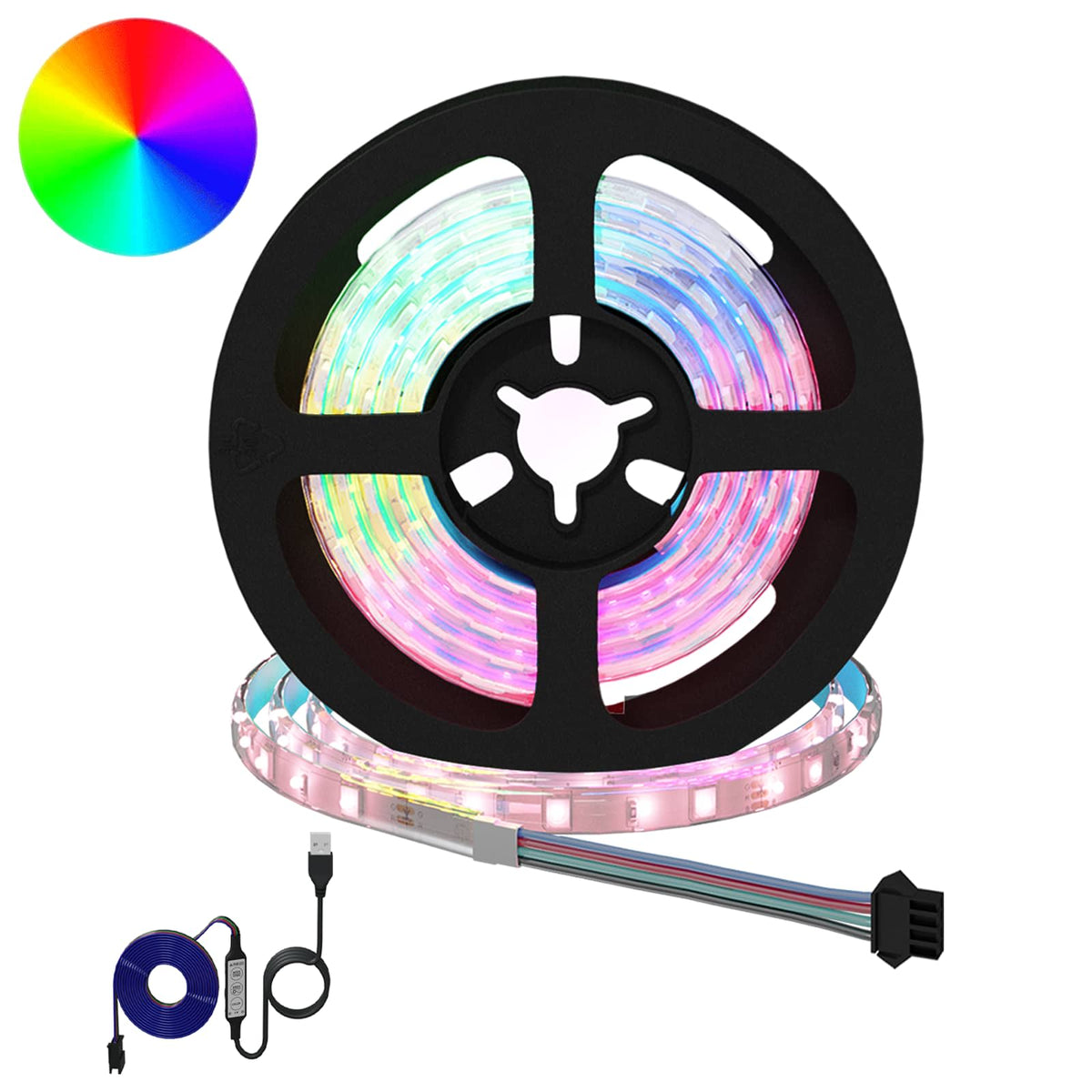 LED-strip 2 pcs Zwart en transparant 900 mm Koper en kunststof is nu te koop bij PeponiXL, paradijselijk wonen!