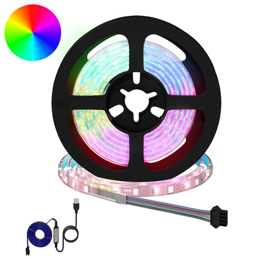 LED-strip 2 pcs Zwart en transparant 1300 mm Koper en kunststof is nu te koop bij PeponiXL, paradijselijk wonen!