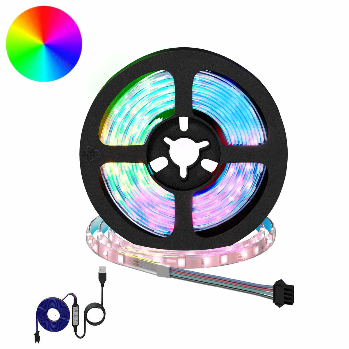 LED-strip 2 pcs Zwart en transparant 950 mm Koper en kunststof is nu te koop bij PeponiXL, paradijselijk wonen!