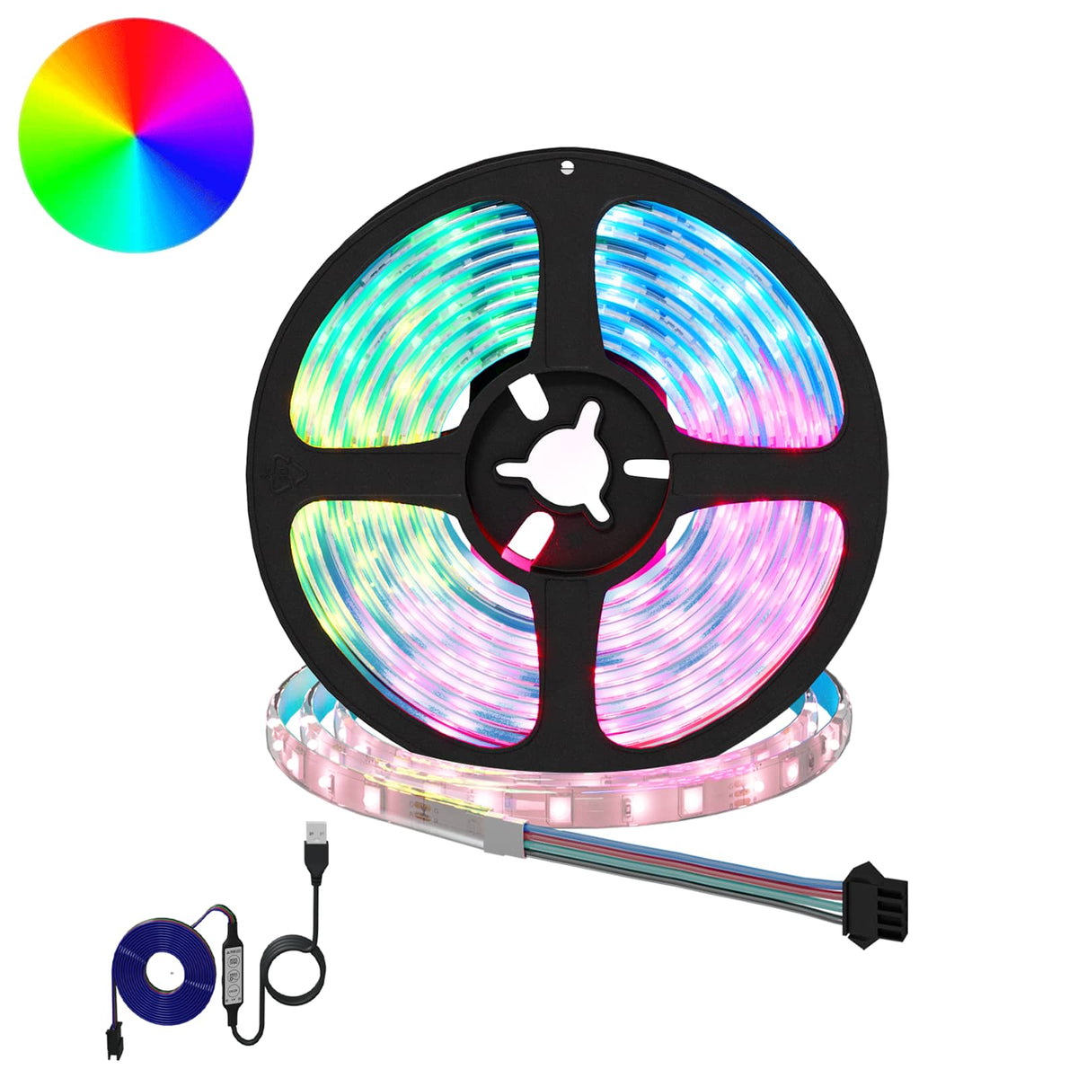 LED-strip 2 pcs Zwart en transparant 2500 mm Koper en kunststof is nu te koop bij PeponiXL, paradijselijk wonen!