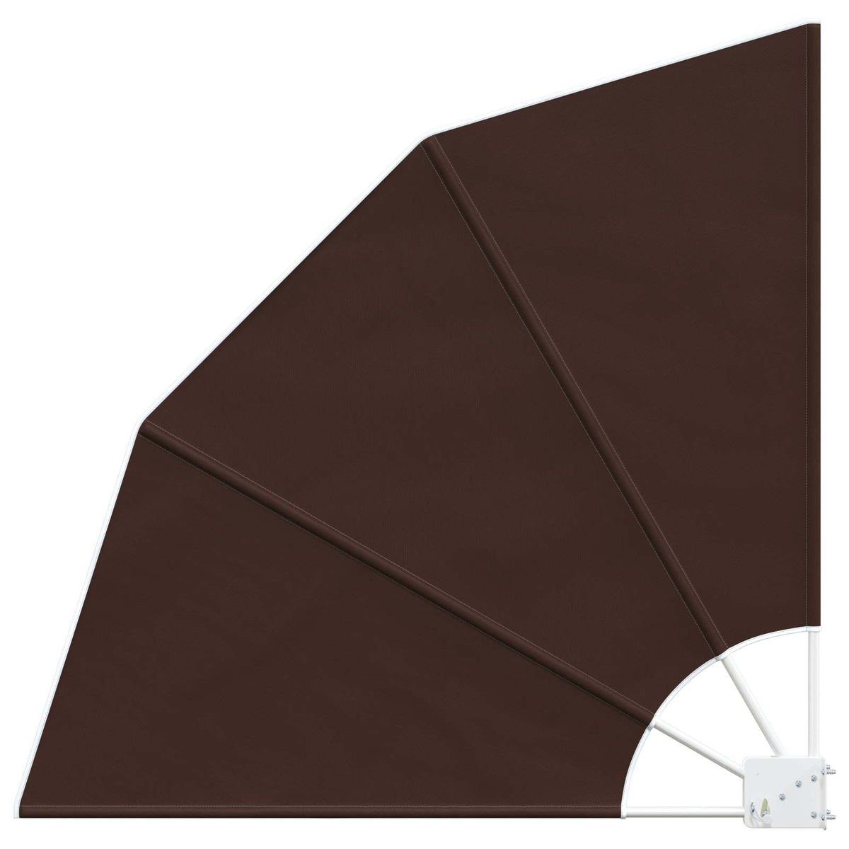 Balkon Privacy Scherm 140 x 140 cm Polyester Bruin is nu te koop bij PeponiXL, paradijselijk wonen!