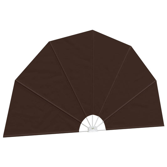 Balkon Privacy Scherm Ø 320 cm Polyester Bruin is nu te koop bij PeponiXL, paradijselijk wonen!