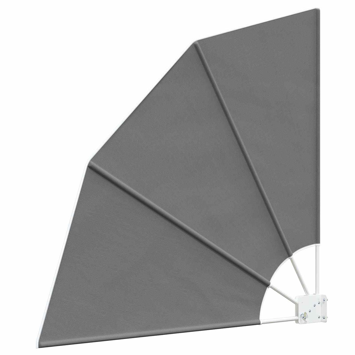 Balkon Privacy Scherm 160 x 160 cm Polyester Lichtgrijs is nu te koop bij PeponiXL, paradijselijk wonen!