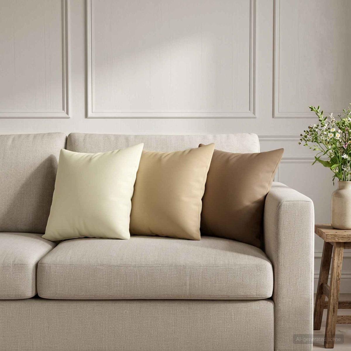 Kussen met kussen HEERLEN 6 st Beige Polyester is nu te koop bij PeponiXL, paradijselijk wonen!