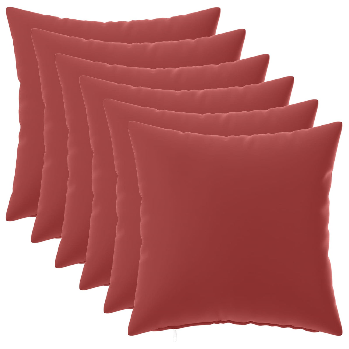 Kussensloop 6 pcs HEERLEN Wijnrood 30 x 30 cm Polyester is nu te koop bij PeponiXL, paradijselijk wonen!