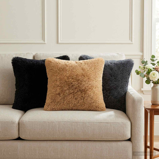 Kussen met kussen HEERLEN 2 st Zwart PV Fleece is nu te koop bij PeponiXL, paradijselijk wonen!
