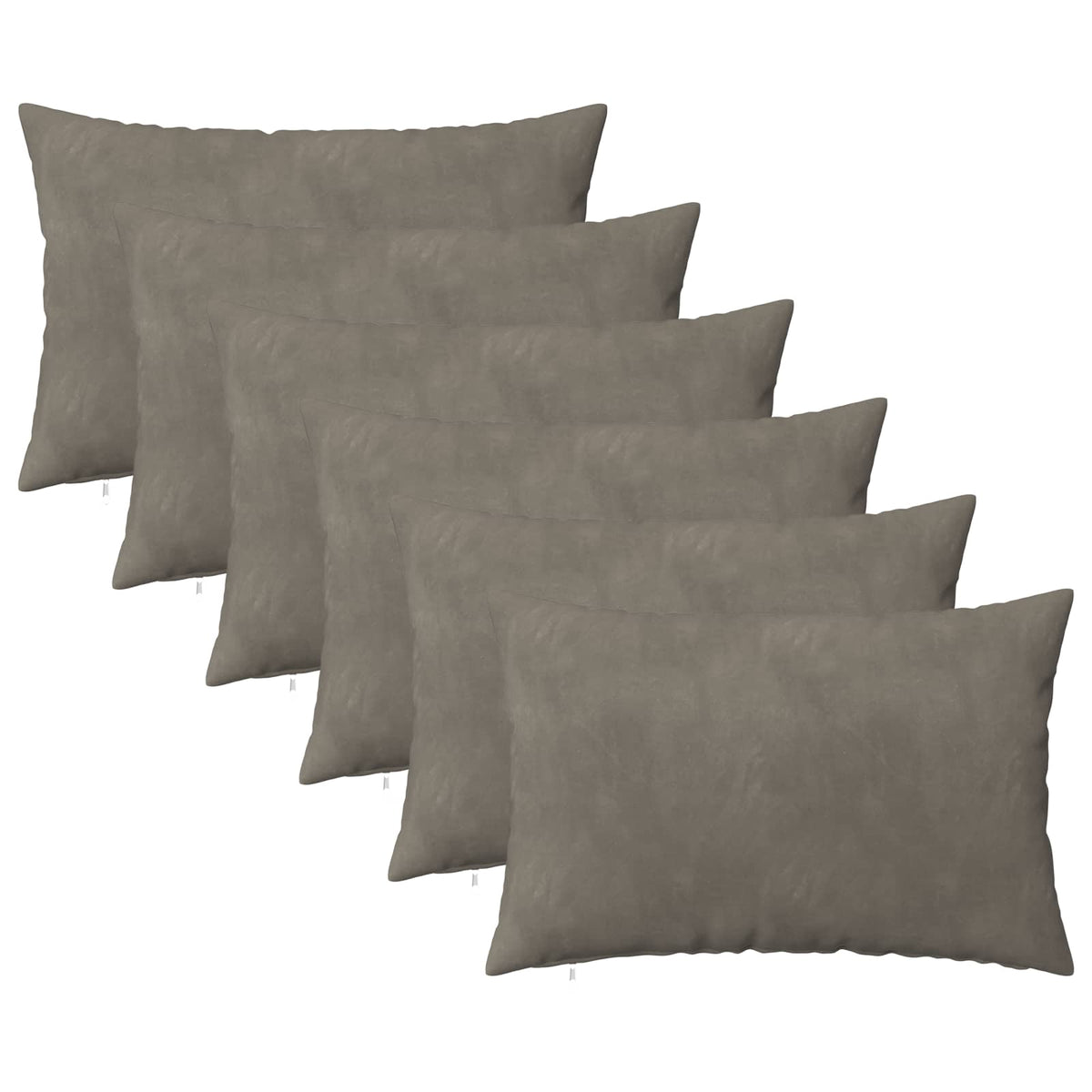 Kussensloop 6 pcs HEERLEN Lichtgrijs 30 x 50 cm Fluweel is nu te koop bij PeponiXL, paradijselijk wonen!