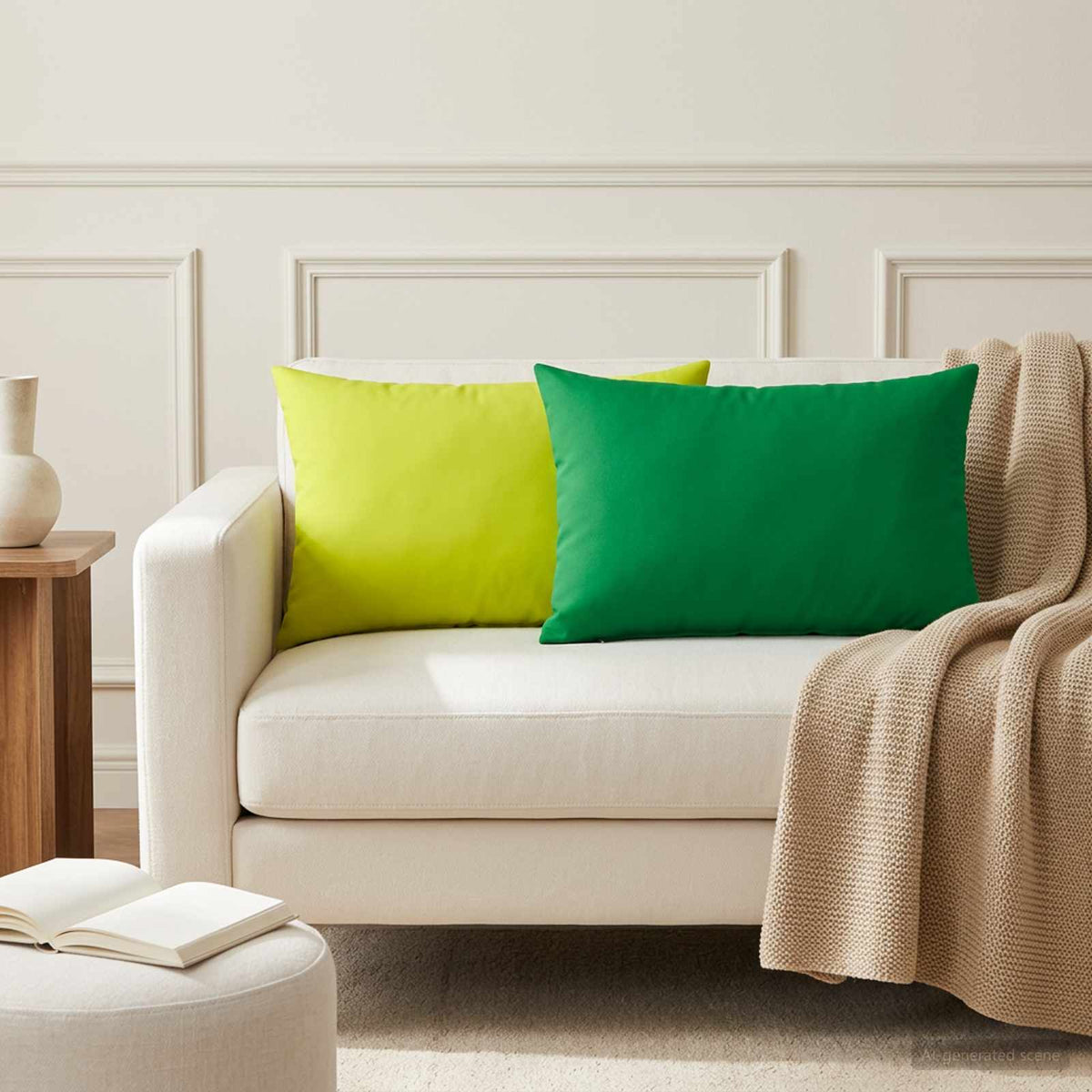 Kussen met kussen HEERLEN 2 st Helder groen Polyester is nu te koop bij PeponiXL, paradijselijk wonen!