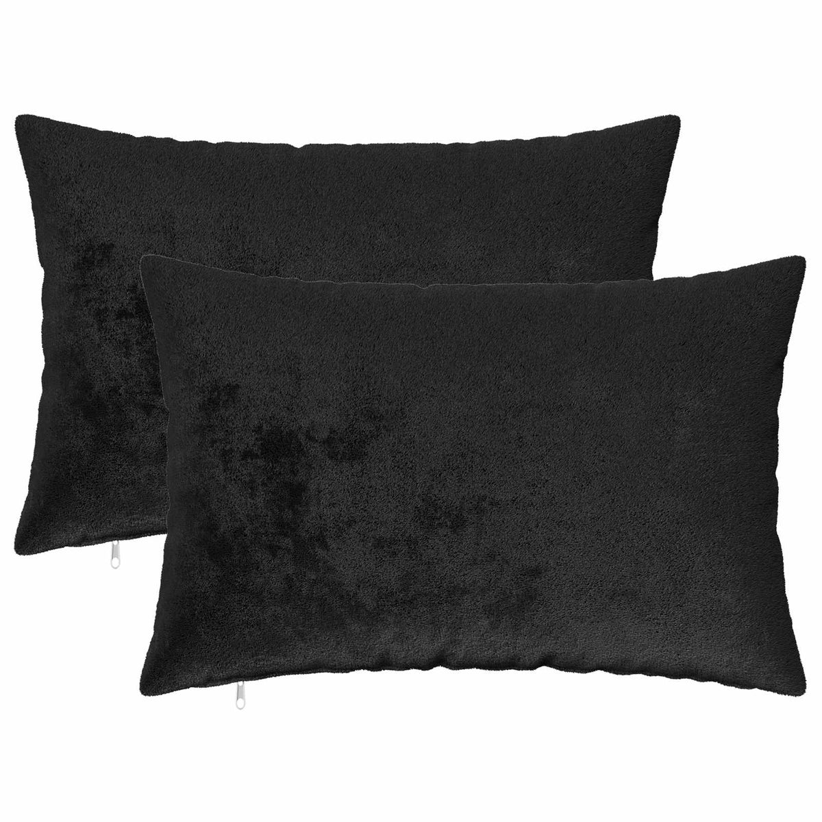 Kussensloop 2 pcs HEERLEN Zwart 30 x 50 cm Flanel is nu te koop bij PeponiXL, paradijselijk wonen!