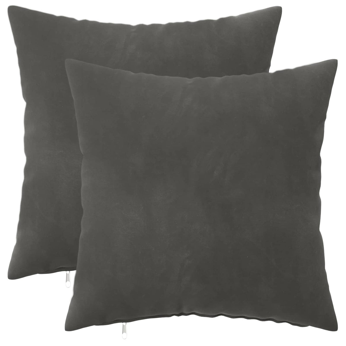 Kussensloop 2 pcs HEERLEN Donkergrijs 40 x 40 cm Fluweel is nu te koop bij PeponiXL, paradijselijk wonen!
