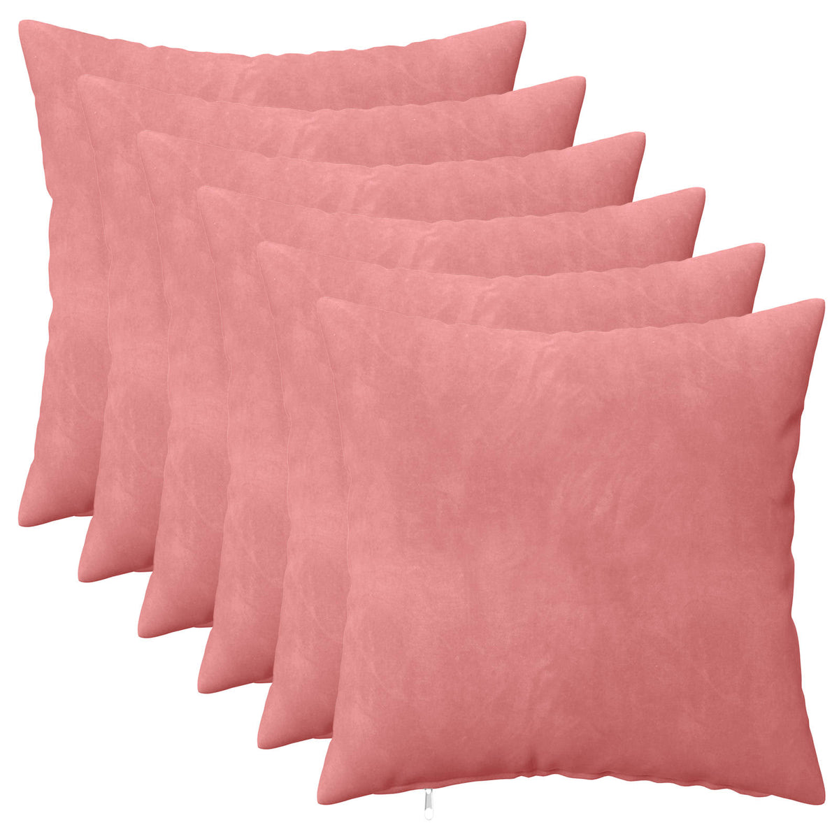 Kussensloop 6 pcs HEERLEN Roze 40 x 40 cm Fluweel is nu te koop bij PeponiXL, paradijselijk wonen!