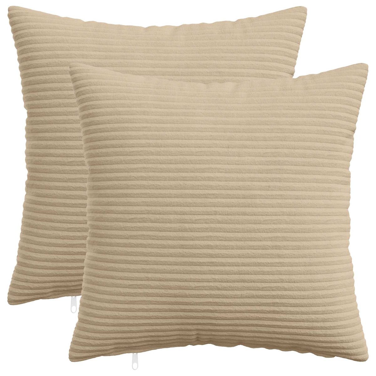 Kussensloop 2 pcs HEERLEN Taupe 40 x 40 cm corduroy is nu te koop bij PeponiXL, paradijselijk wonen!