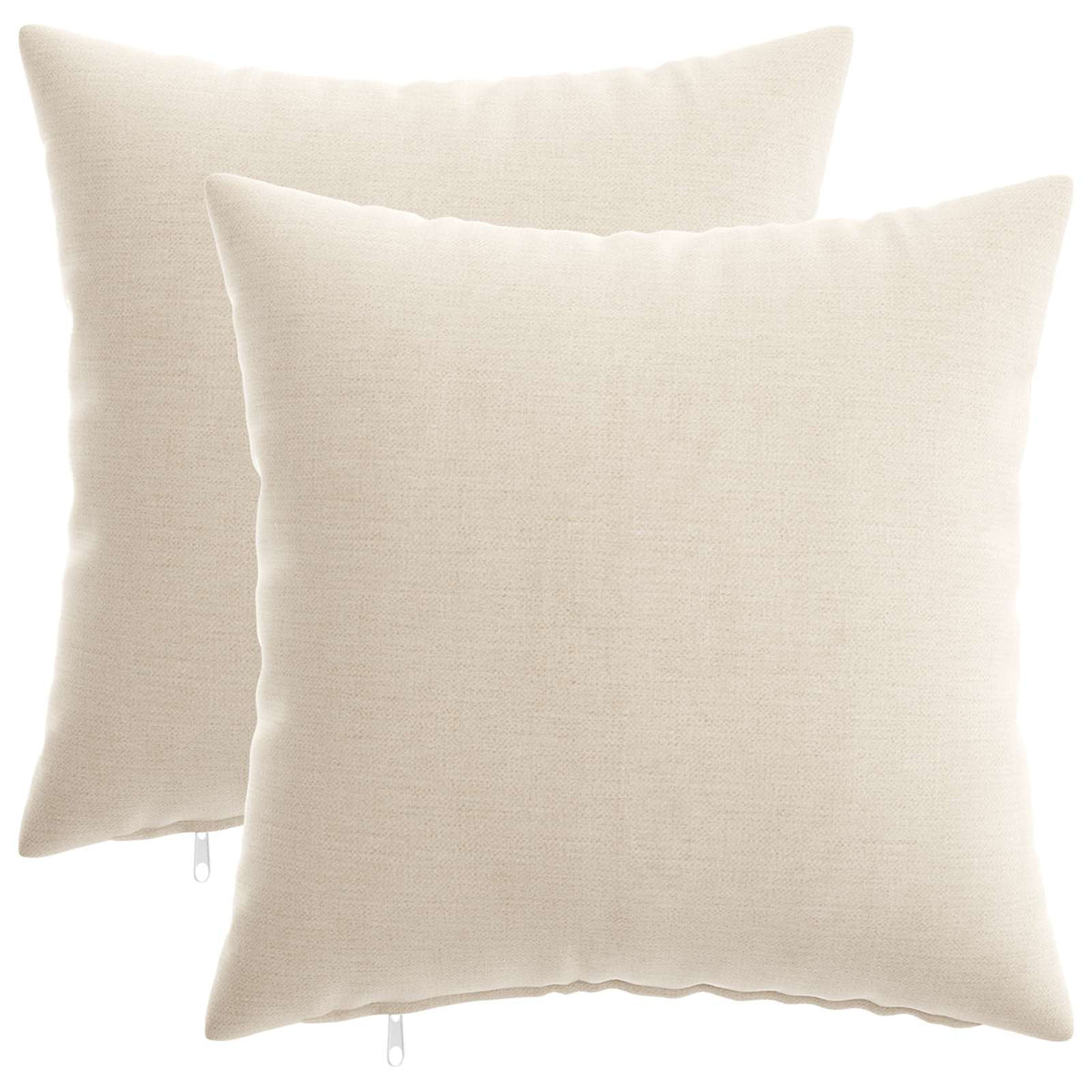 Kussensloop 2 st HEERLEN Crèmekleurig 40 x 40 cm Chenille Stof is nu te koop bij PeponiXL, paradijselijk wonen!