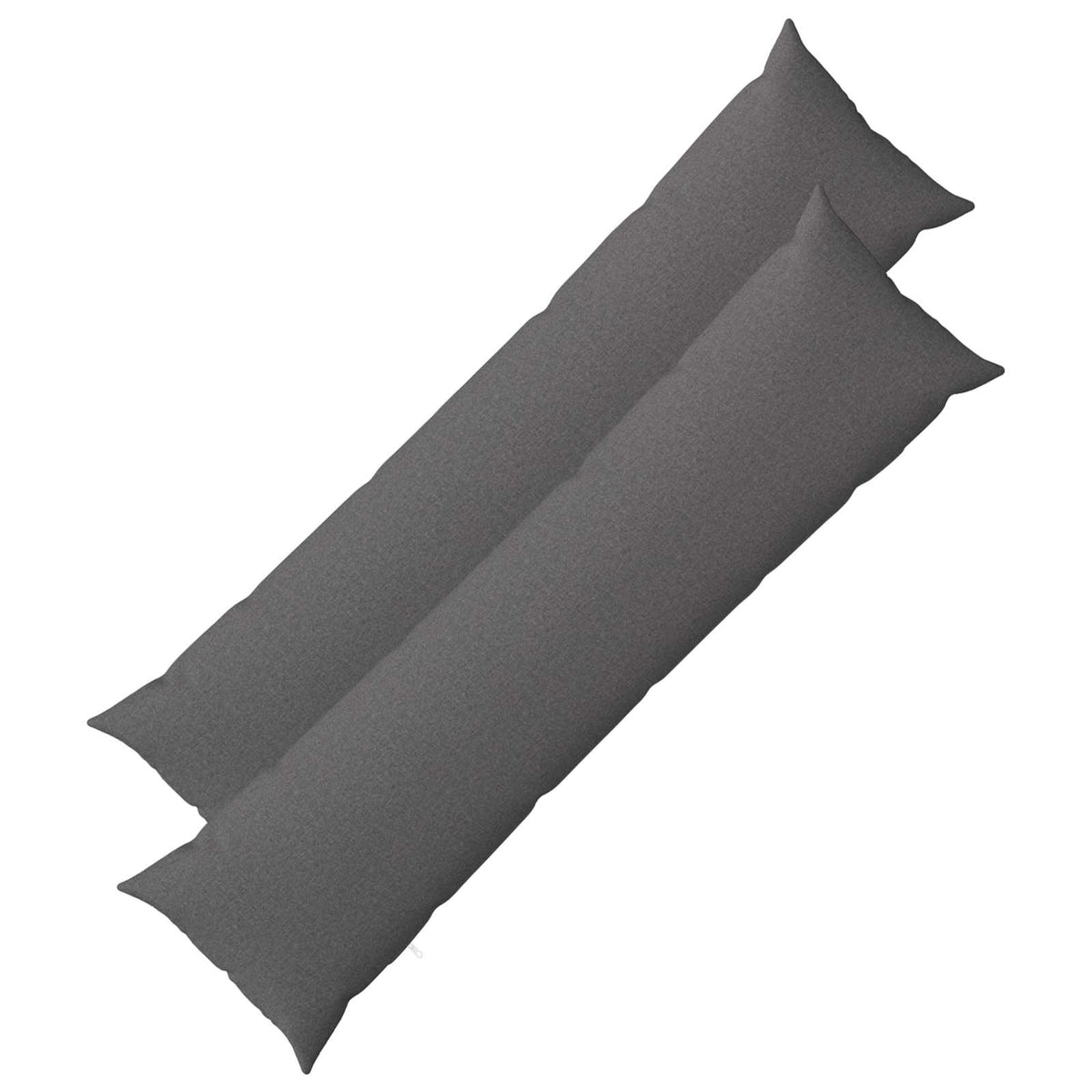 vidaXL Kussensloop 2 st HEERLEN Lichtgrijs 40 x 145 cm Stof
