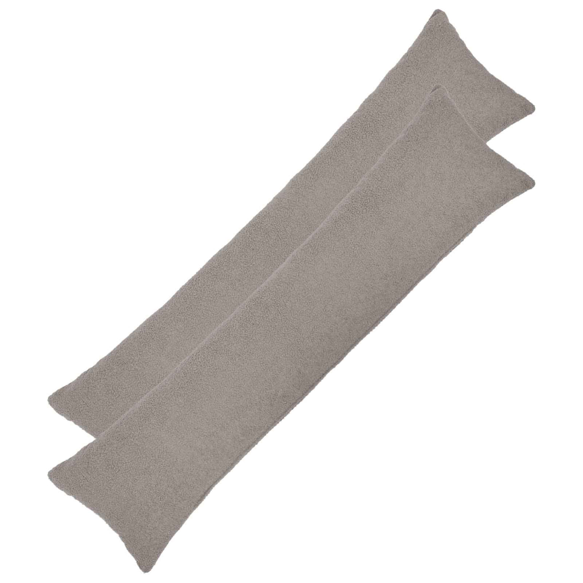 vidaXL Kussensloop 2 pcs HEERLEN Lichtgrijs 40 x 145 cm Bouclé