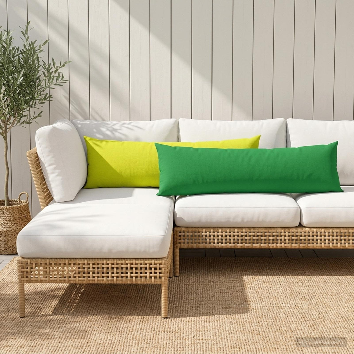 Kussen met kussen HEERLEN Helder groen 40 x 145 cm Polyester is nu te koop bij PeponiXL, paradijselijk wonen!
