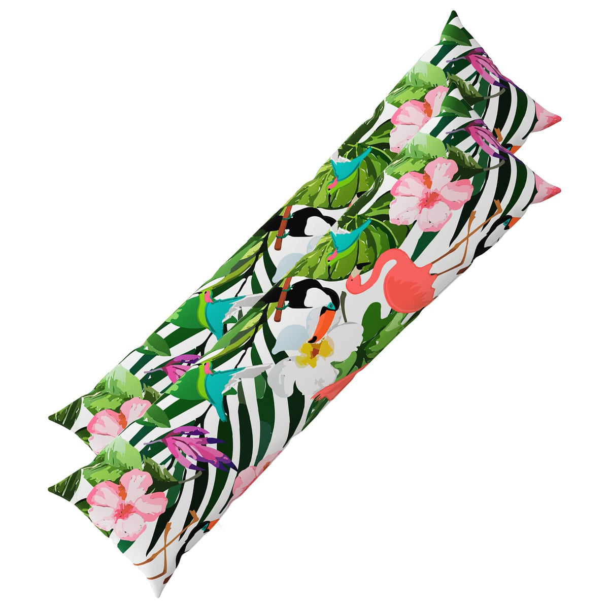 Kussensloop 2 pcs HEERLEN Zwart 40 x 145 cm Polyester is nu te koop bij PeponiXL, paradijselijk wonen!