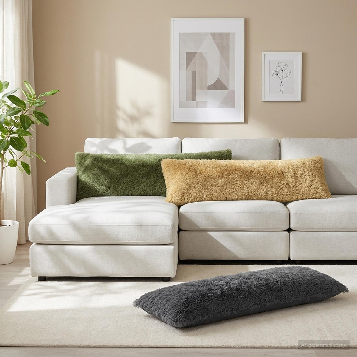 Kussen met kussen HEERLEN 2 st Groen PV Fleece is nu te koop bij PeponiXL, paradijselijk wonen!