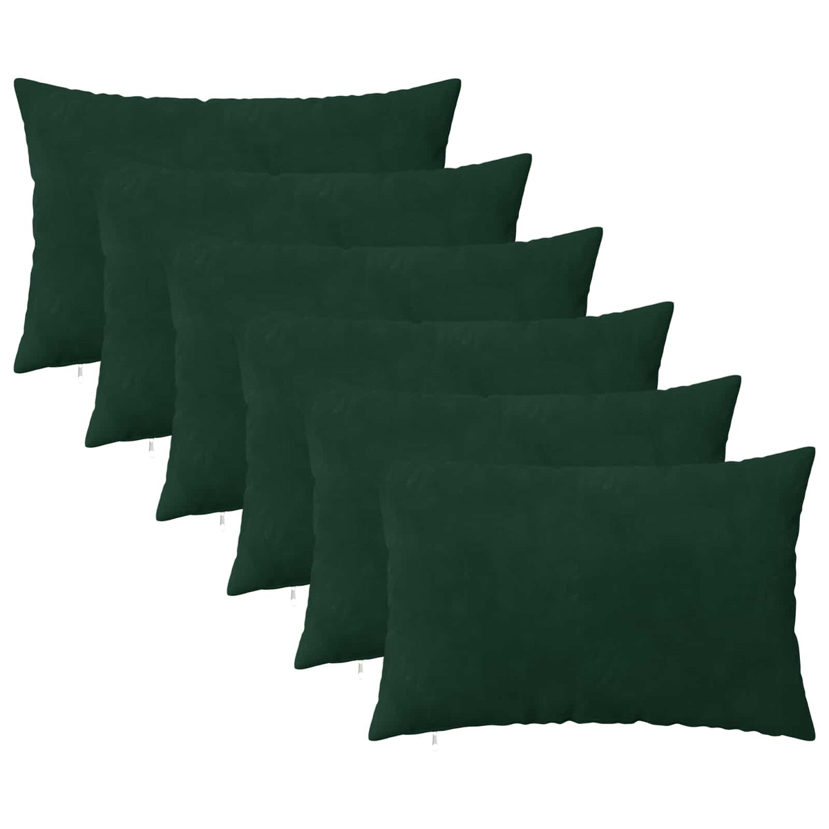 Kussensloop 6 pcs HEERLEN Donkergroen 40 x 60 cm Fluweel is nu te koop bij PeponiXL, paradijselijk wonen!