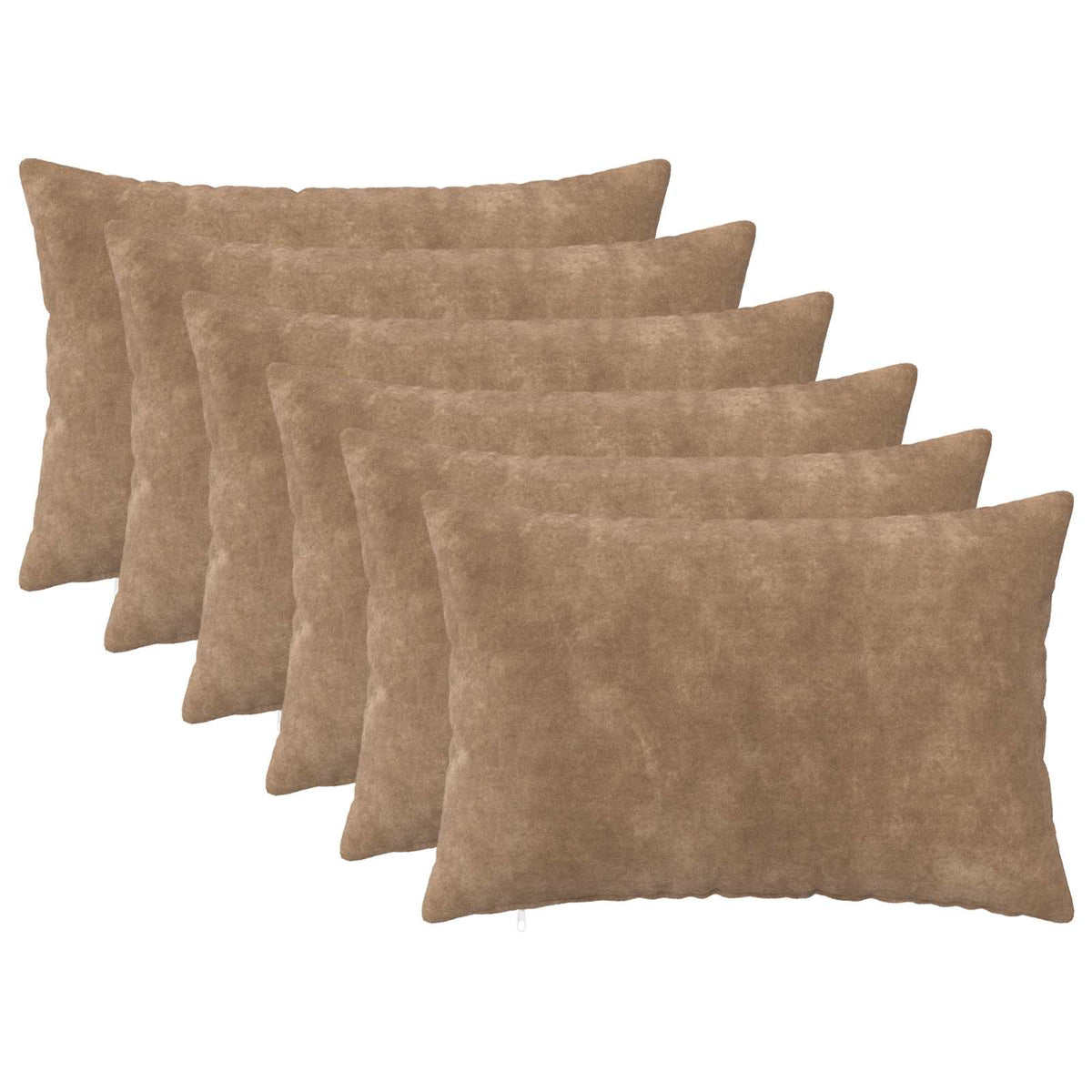Kussensloop 6 pcs HEERLEN Taupe 40 x 60 cm Microfiber Fleece is nu te koop bij PeponiXL, paradijselijk wonen!
