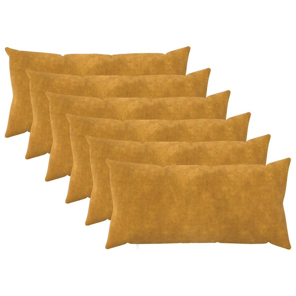 Kussensloop 6 pcs HEERLEN Geel 40 x 70 cm Microfiber Fleece is nu te koop bij PeponiXL, paradijselijk wonen!