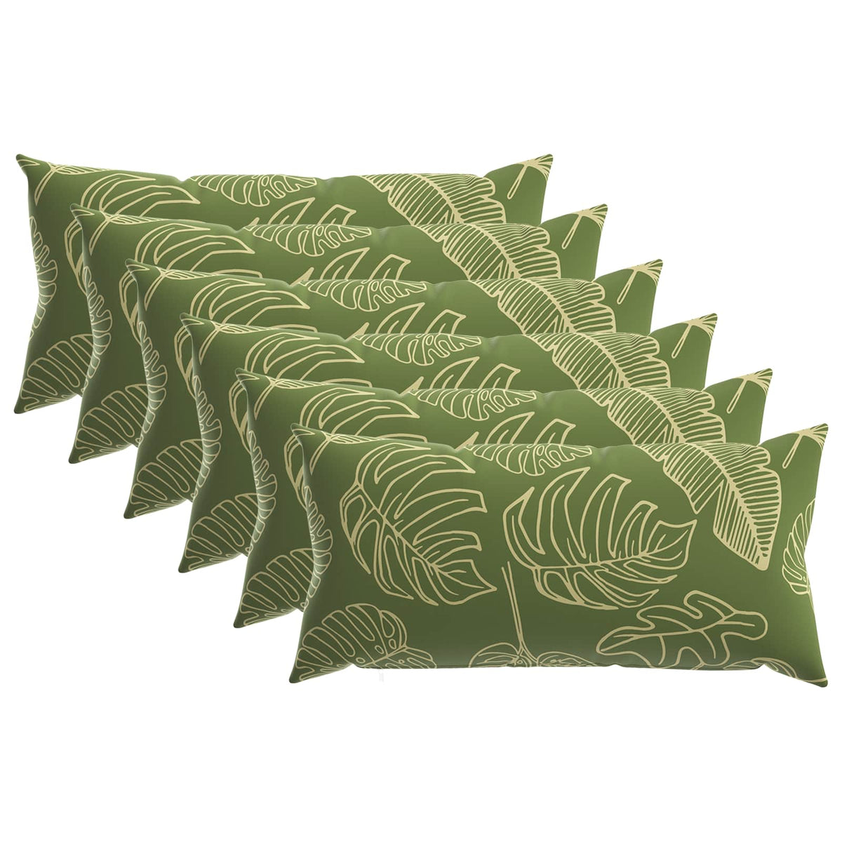 Kussensloop 6 pcs HEERLEN Bladontwerp 40 x 70 cm Polyester is nu te koop bij PeponiXL, paradijselijk wonen!