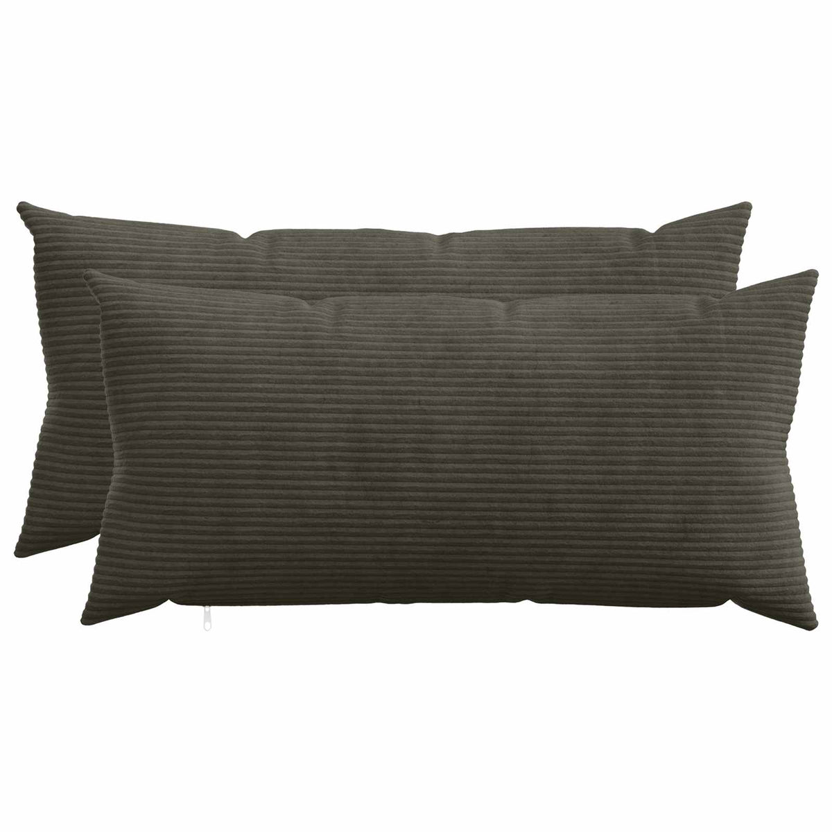 Kussensloop 2 pcs HEERLEN Antracietkleurig 40 x 80 cm corduroy is nu te koop bij PeponiXL, paradijselijk wonen!