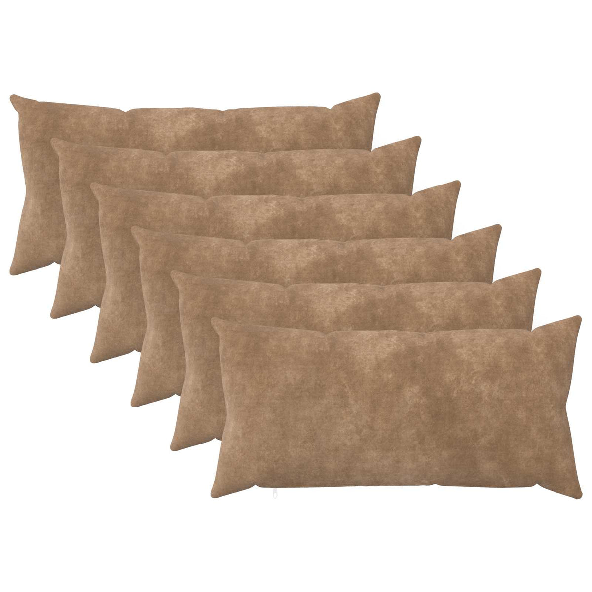 Kussensloop 6 pcs HEERLEN Taupe 40 x 80 cm Microfiber Fleece is nu te koop bij PeponiXL, paradijselijk wonen!