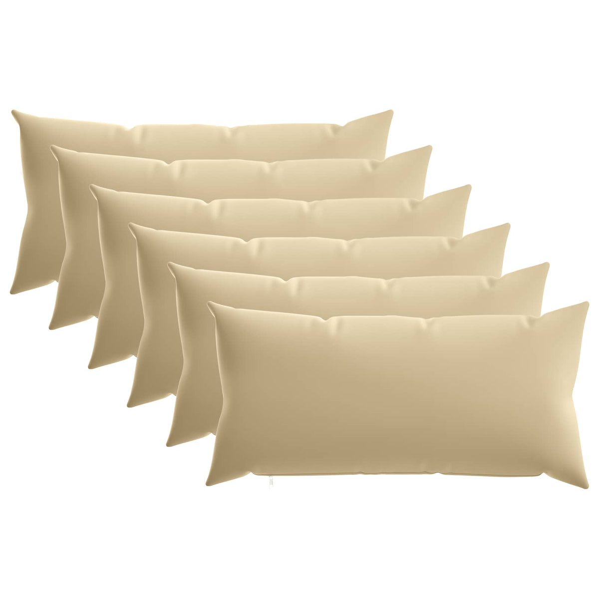 Kussensloop 6 pcs HEERLEN Beige 40 x 80 cm Polyester is nu te koop bij PeponiXL, paradijselijk wonen!