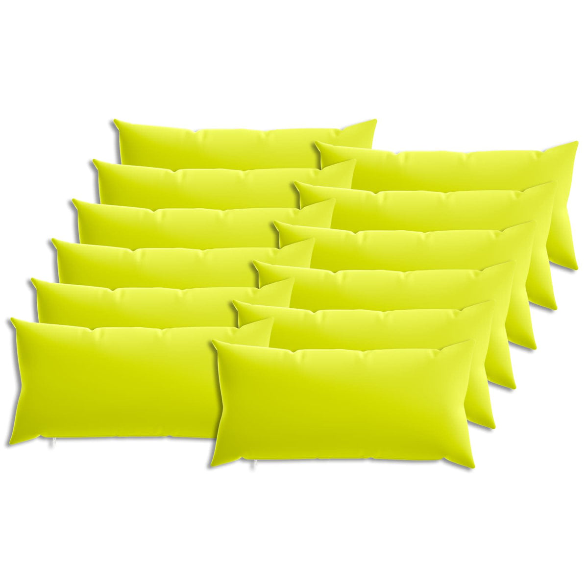 Kussensloop 12 pcs HEERLEN Helder groen 40 x 80 cm Polyester is nu te koop bij PeponiXL, paradijselijk wonen!