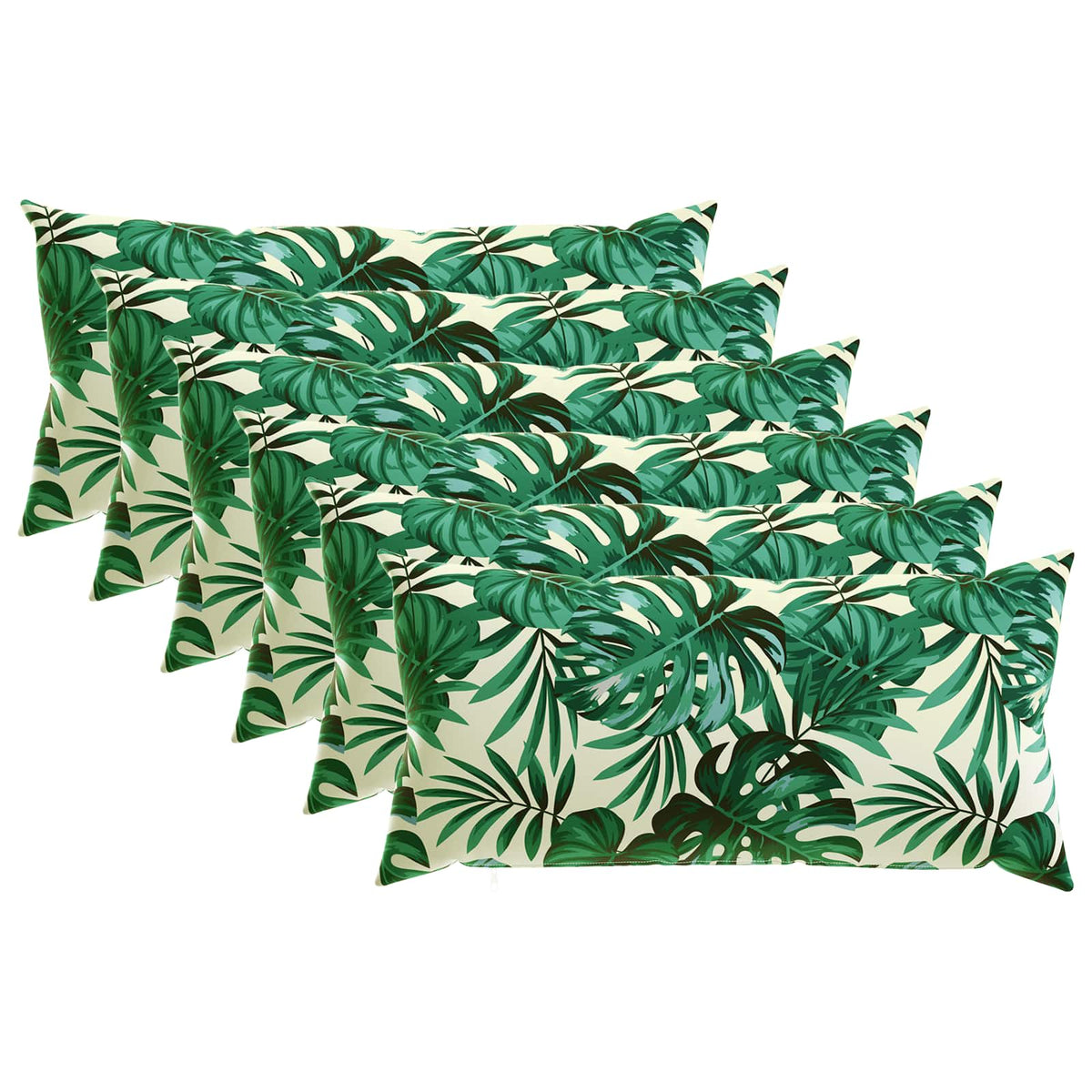 Kussensloop 6 pcs HEERLEN Bladpatroon 40 x 80 cm Polyester is nu te koop bij PeponiXL, paradijselijk wonen!