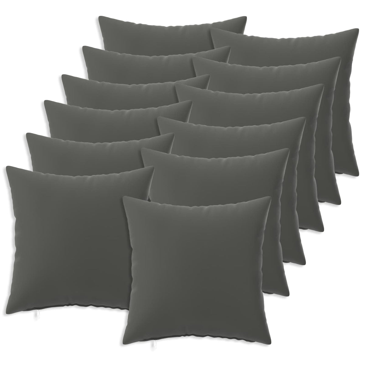 Kussensloop 12 pcs HEERLEN Antraciet 45 x 45 cm Polyester is nu te koop bij PeponiXL, paradijselijk wonen!