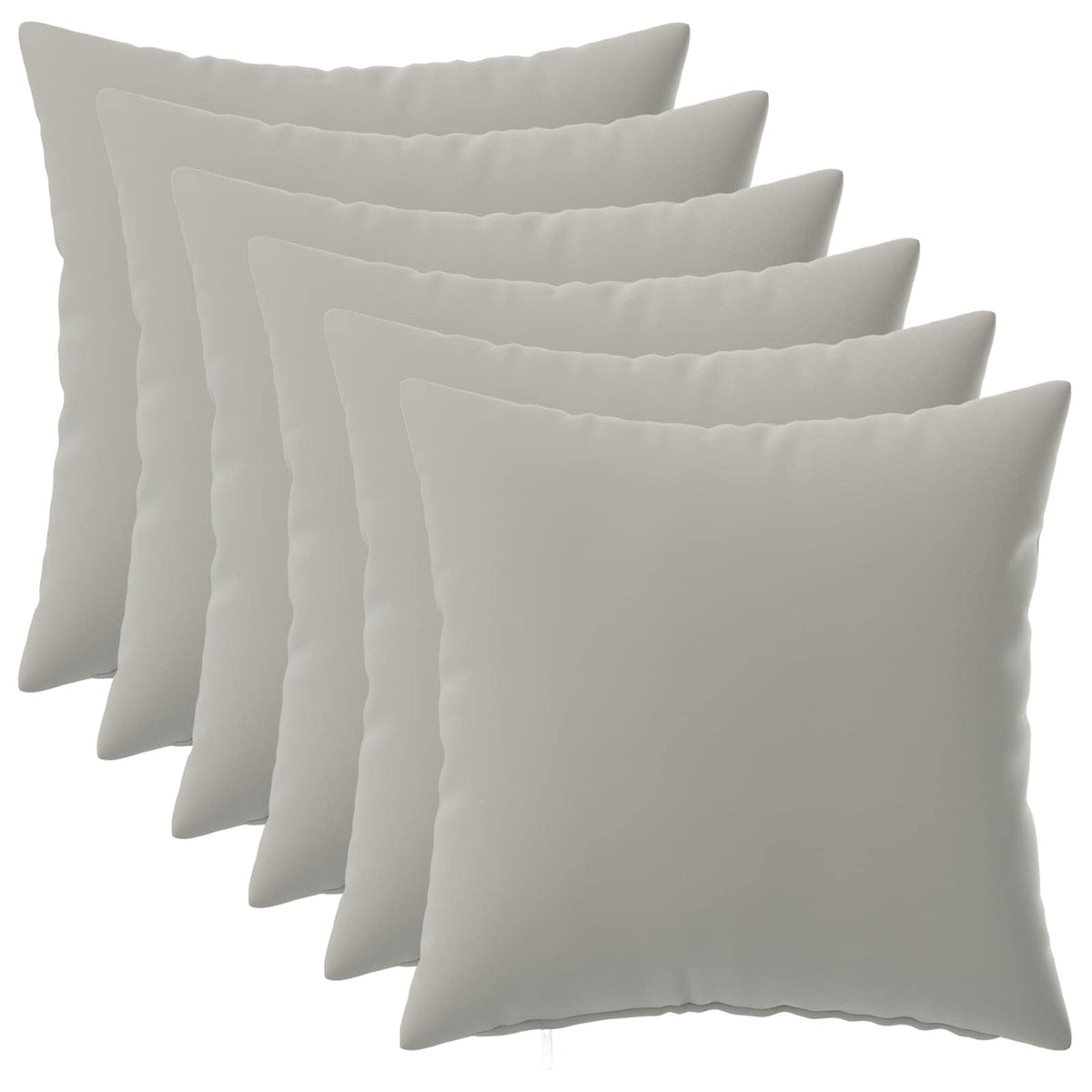 Kussensloop 6 pcs HEERLEN Grijs 45 x 45 cm Polyester is nu te koop bij PeponiXL, paradijselijk wonen!