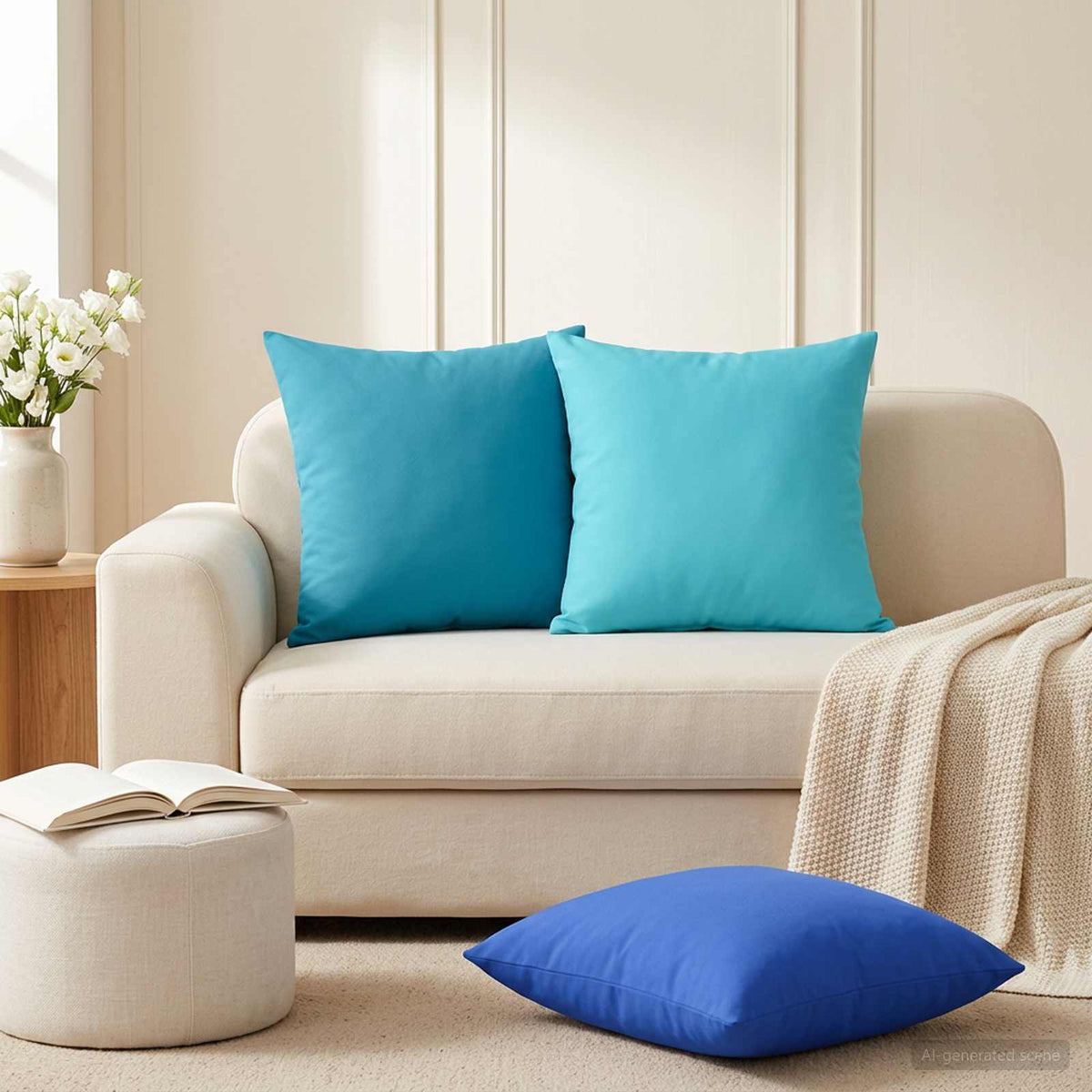 Kussen met kussen HEERLEN 6 st Koninklijk Blauw Polyester is nu te koop bij PeponiXL, paradijselijk wonen!