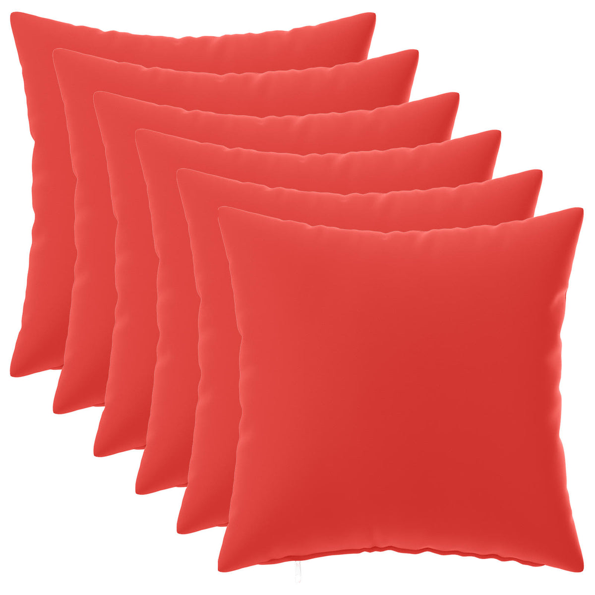 Kussensloop 6 pcs HEERLEN Rood 45 x 45 cm Polyester is nu te koop bij PeponiXL, paradijselijk wonen!