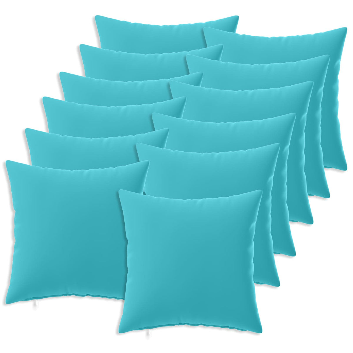 Kussensloop 12 pcs HEERLEN Turquoise 45 x 45 cm Polyester is nu te koop bij PeponiXL, paradijselijk wonen!